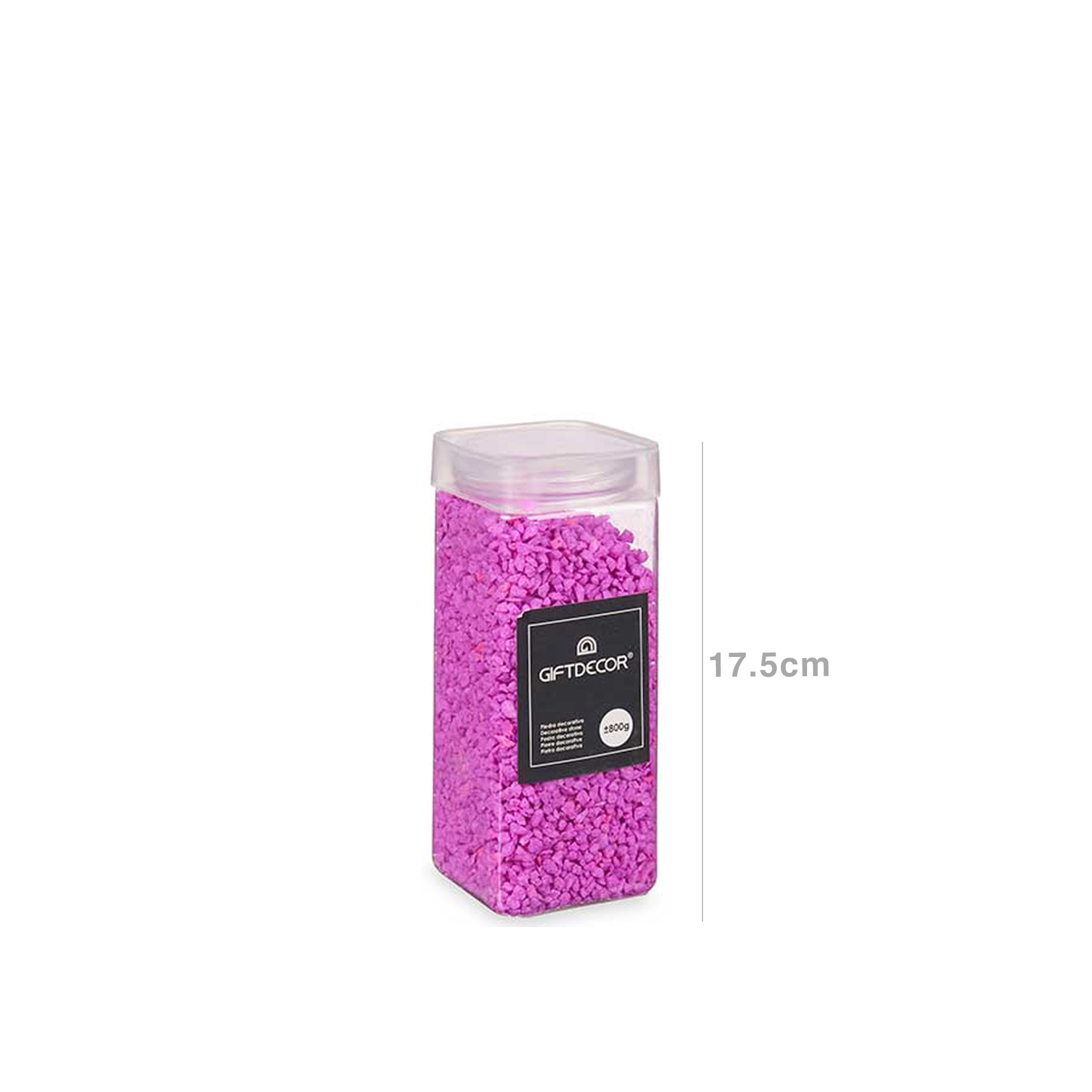 Frasco Pedra Decorativa 850gr 6.5X17.5cm