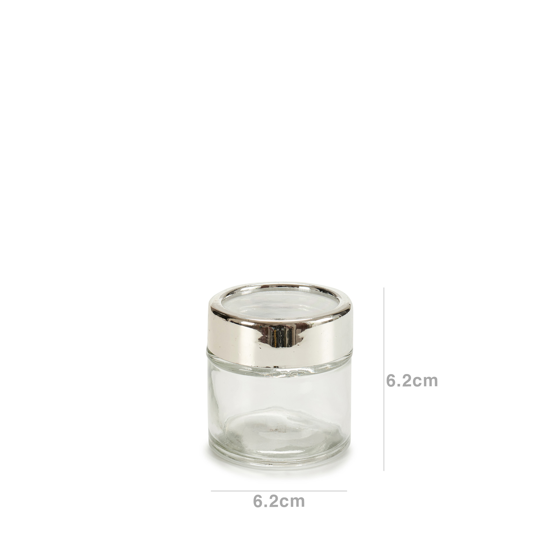 Frasco Hermético Vivalto com Tampa 80ml 6.2X6.2cm