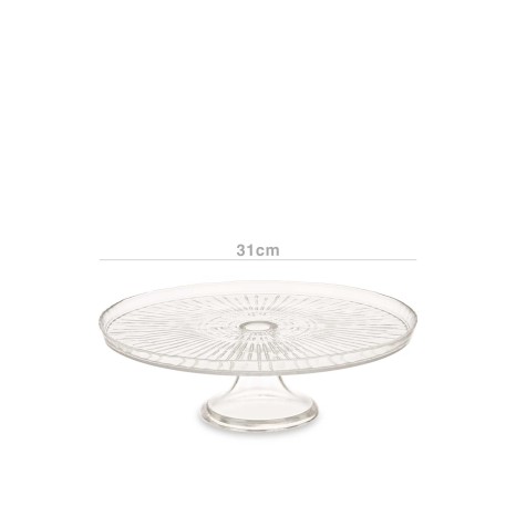 Prato Vidro com P� Redondo 31cm - Image product