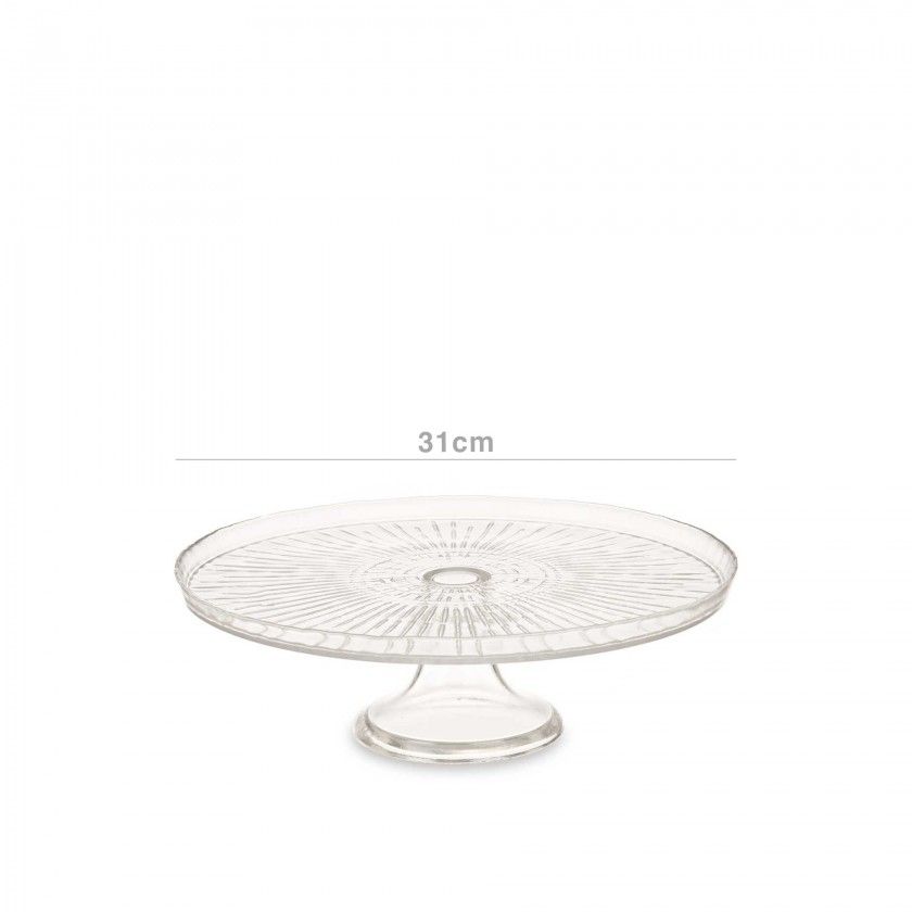 Prato Vidro com P Redondo 31cm