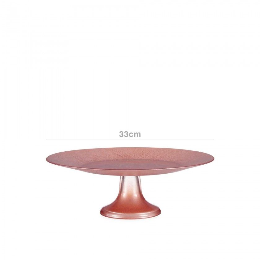 Prato Vidro com P Redondo 33cm