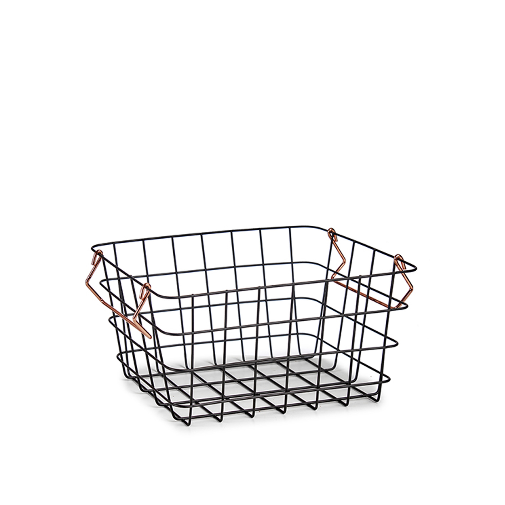 Cesto Metal com Asas Retangular 31.5X22.5X14cm