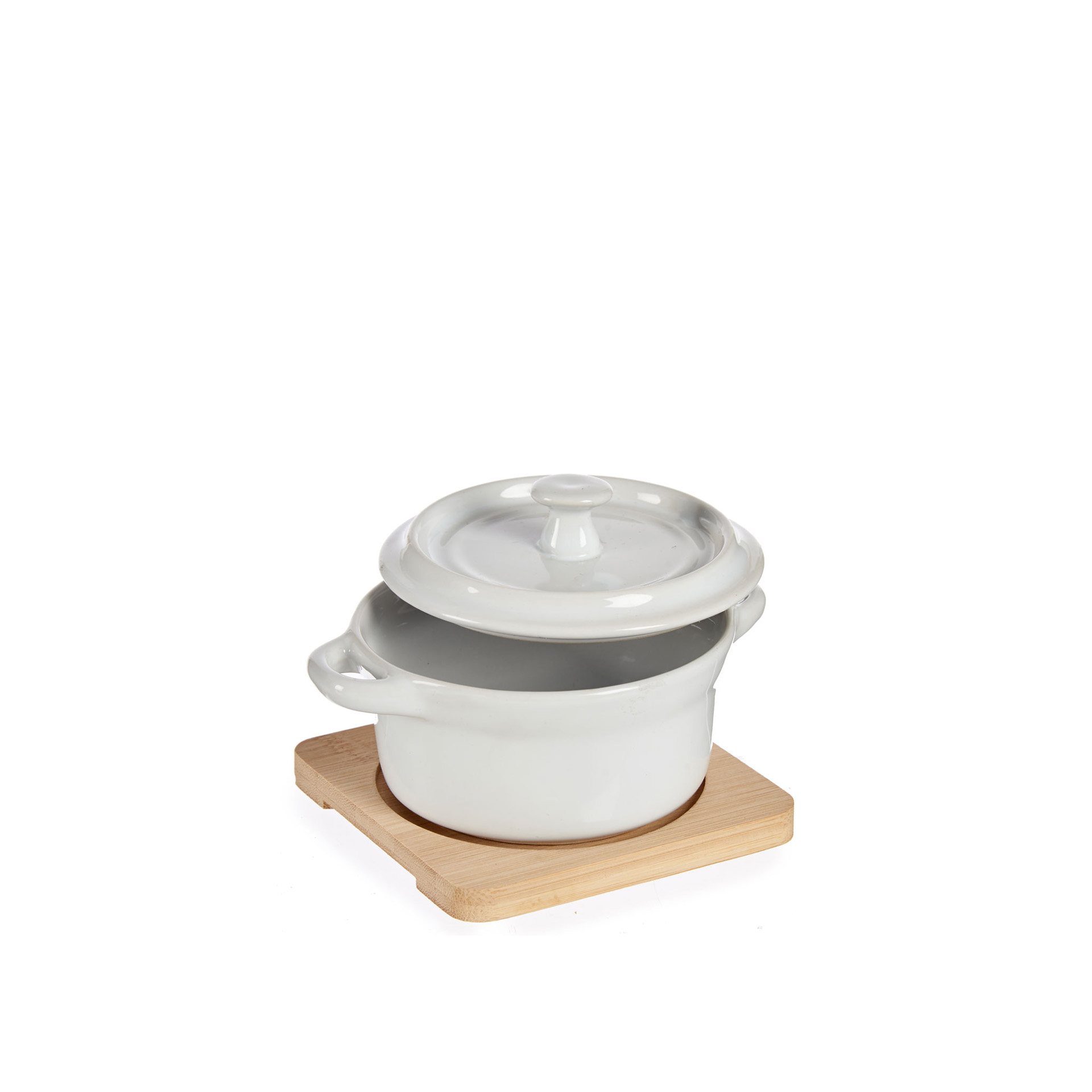 Caçarola Porcelana / Bambu 200ml 13.5X10.5X8.5cm