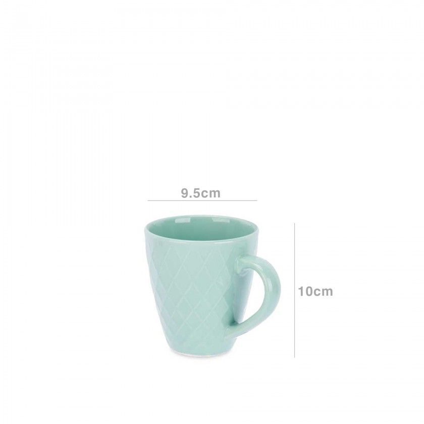 Caneca Cerâmica 350ml 9.5X13X10cm Caneca Cerâmica 350ml 9.5X13X10cm