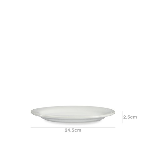 Prato Porcelana Oval 24.5X17.5X2.5cm - Image product