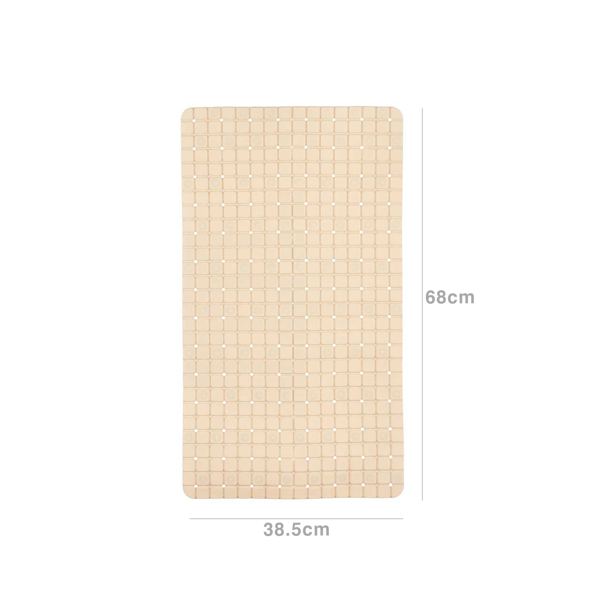Tapete Banheira Bege 68X38.5X0.7cm