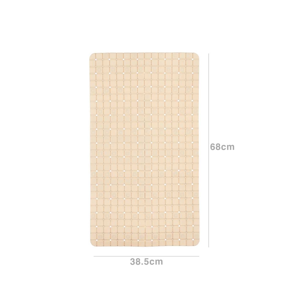 Tapete Banheira Bege 68X38.5X0.7cm