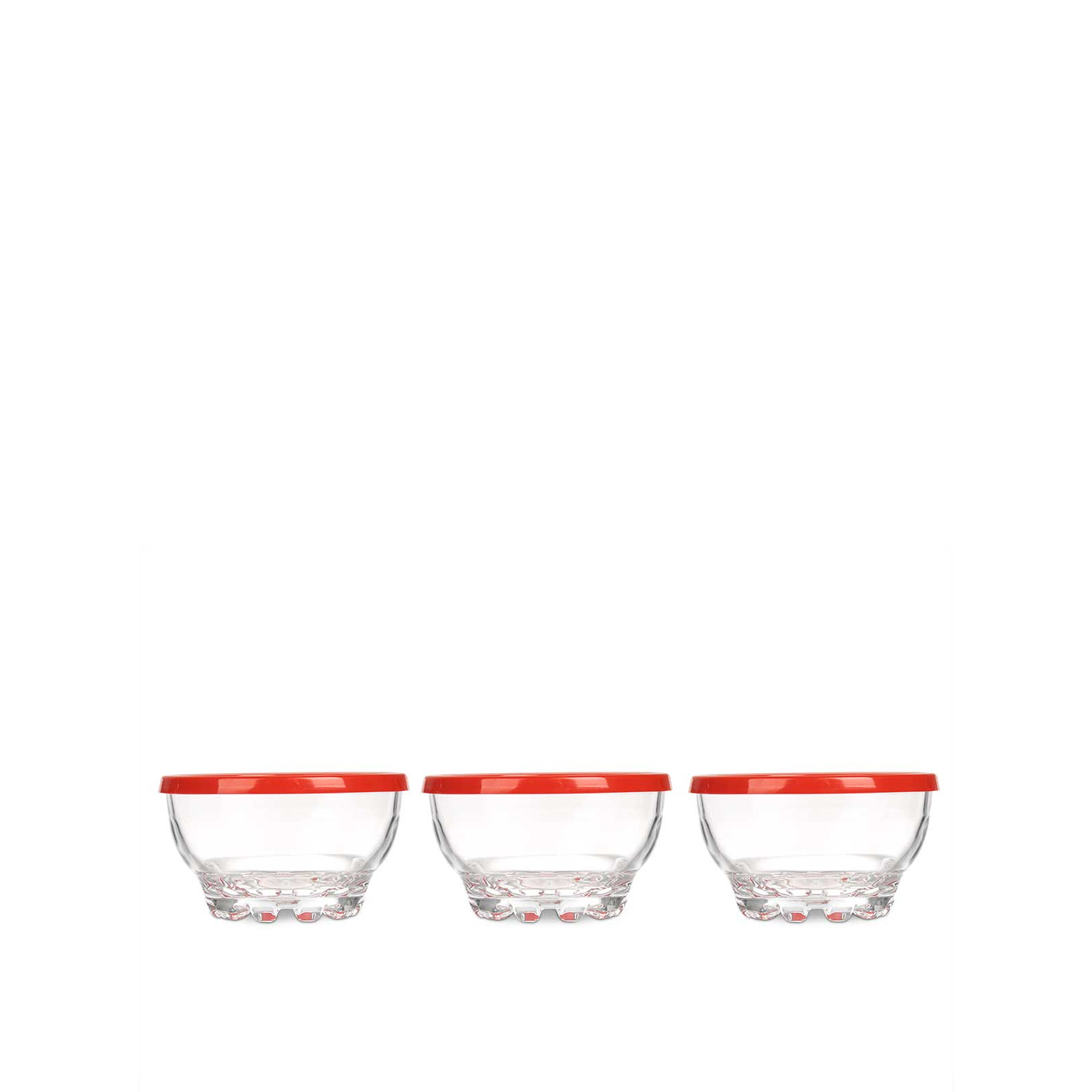 Saladeira com Tampa 275ml 10.5X6cm Pack 3