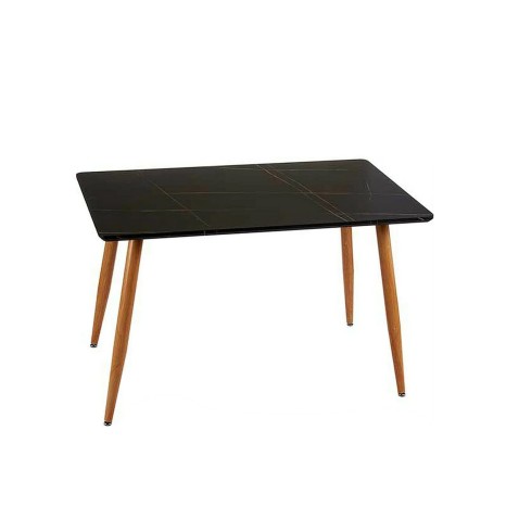 Mesa Efeito Mármore Preto 75X70X120cm - Image product