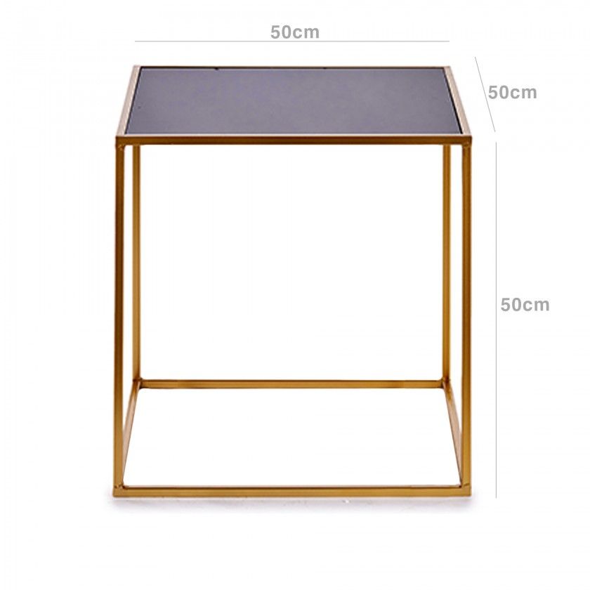 Mesa Apoio Metal Quadrado 50X50X50cm Mesa Apoio Metal Quadrado 50X50X50cm