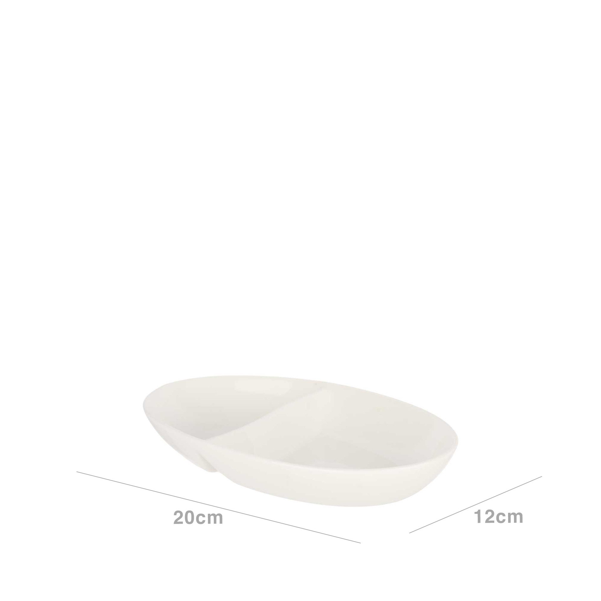 Travessa 2 Divisões 20X12X3cm