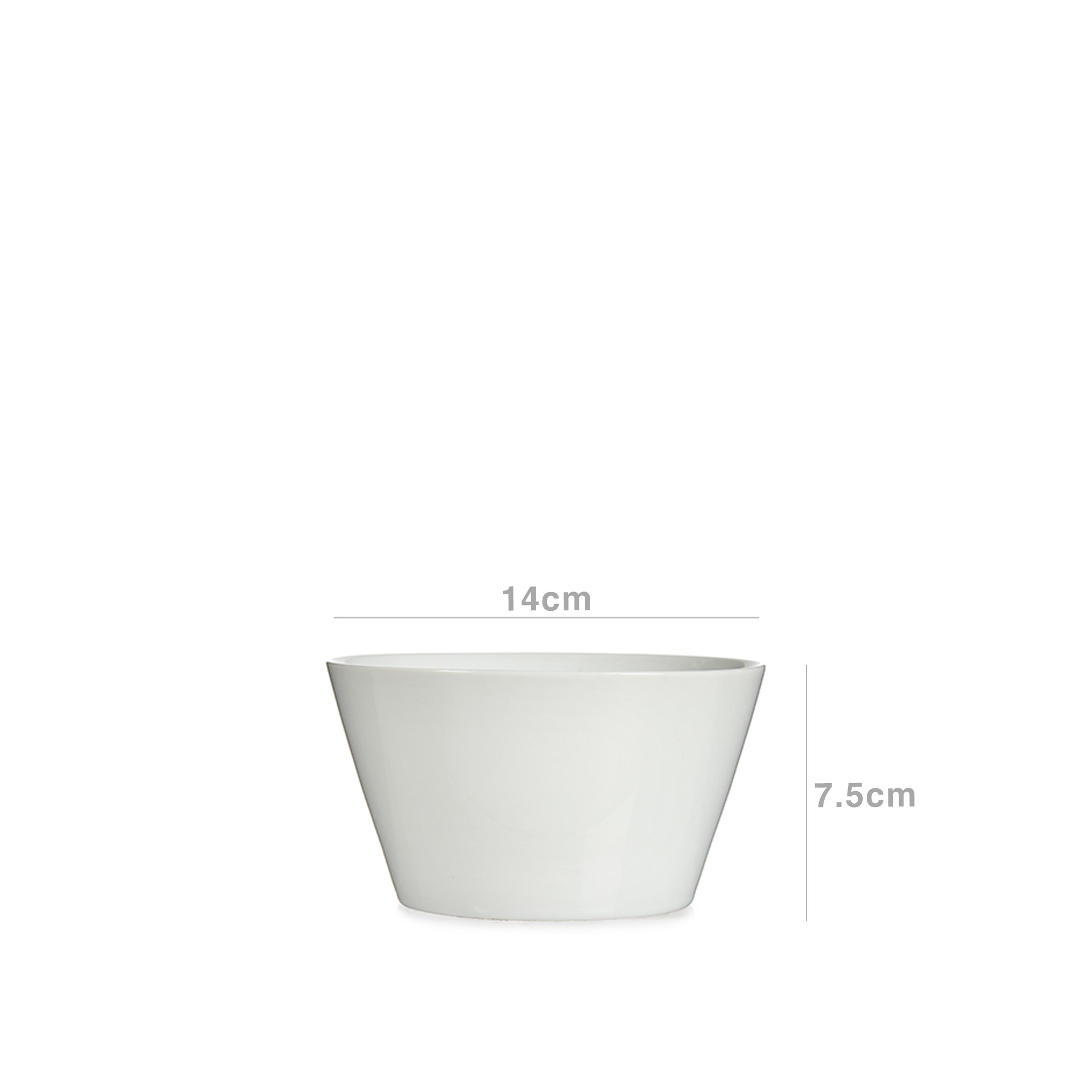 Taça Porcelana 14X7.5cm