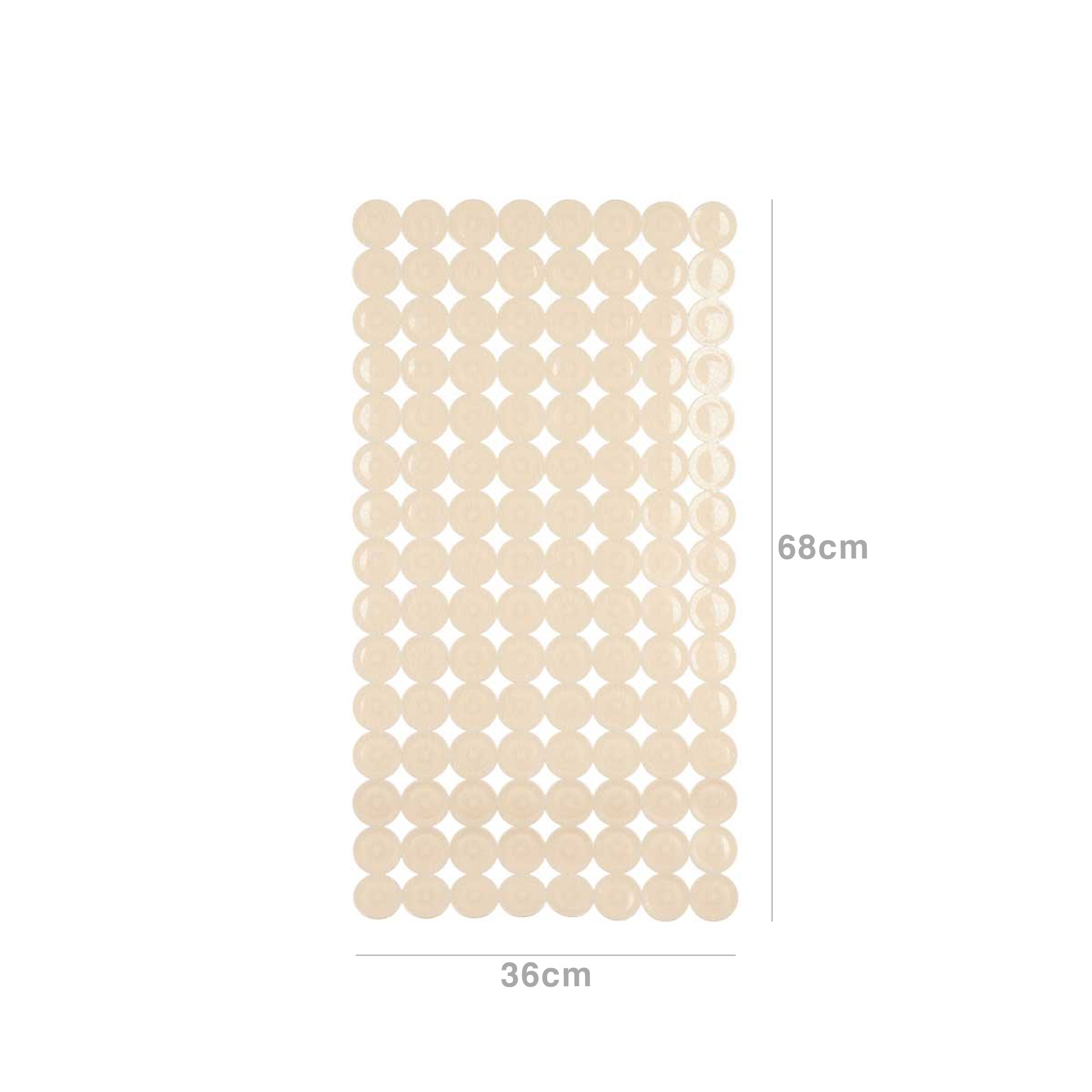 Tapete Banheira 68X36X1cm