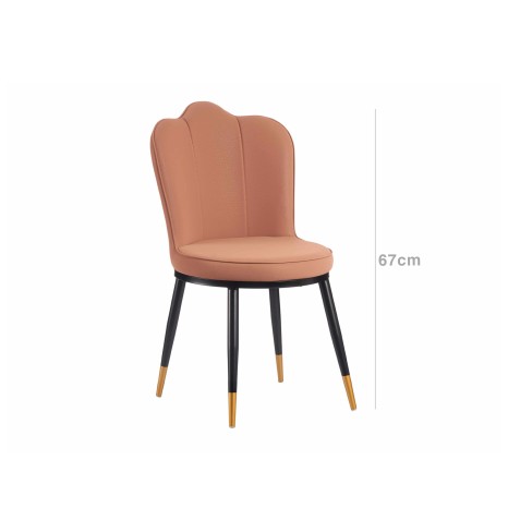 Poltrona Concha Rosa 67X53X58cm - Image product