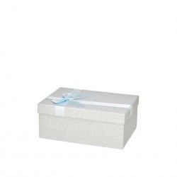 Caixa Carto Presente Lao Cinza 23X16X10cm