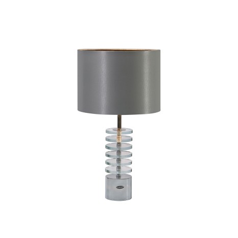Candeeiro Mesa com Abatjour Metis Prateado 30X55cm - Image product