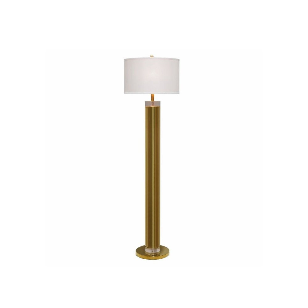 Candeeiro Ch�o com Abatjour Metanira Dourado 45X165cm