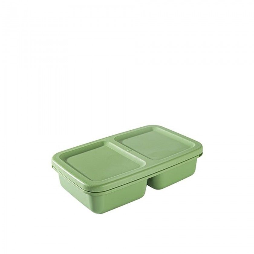 Caixa Hermtica Hega Food&Go 2 Divises 2400ml 28.7X17.6X7.2cm