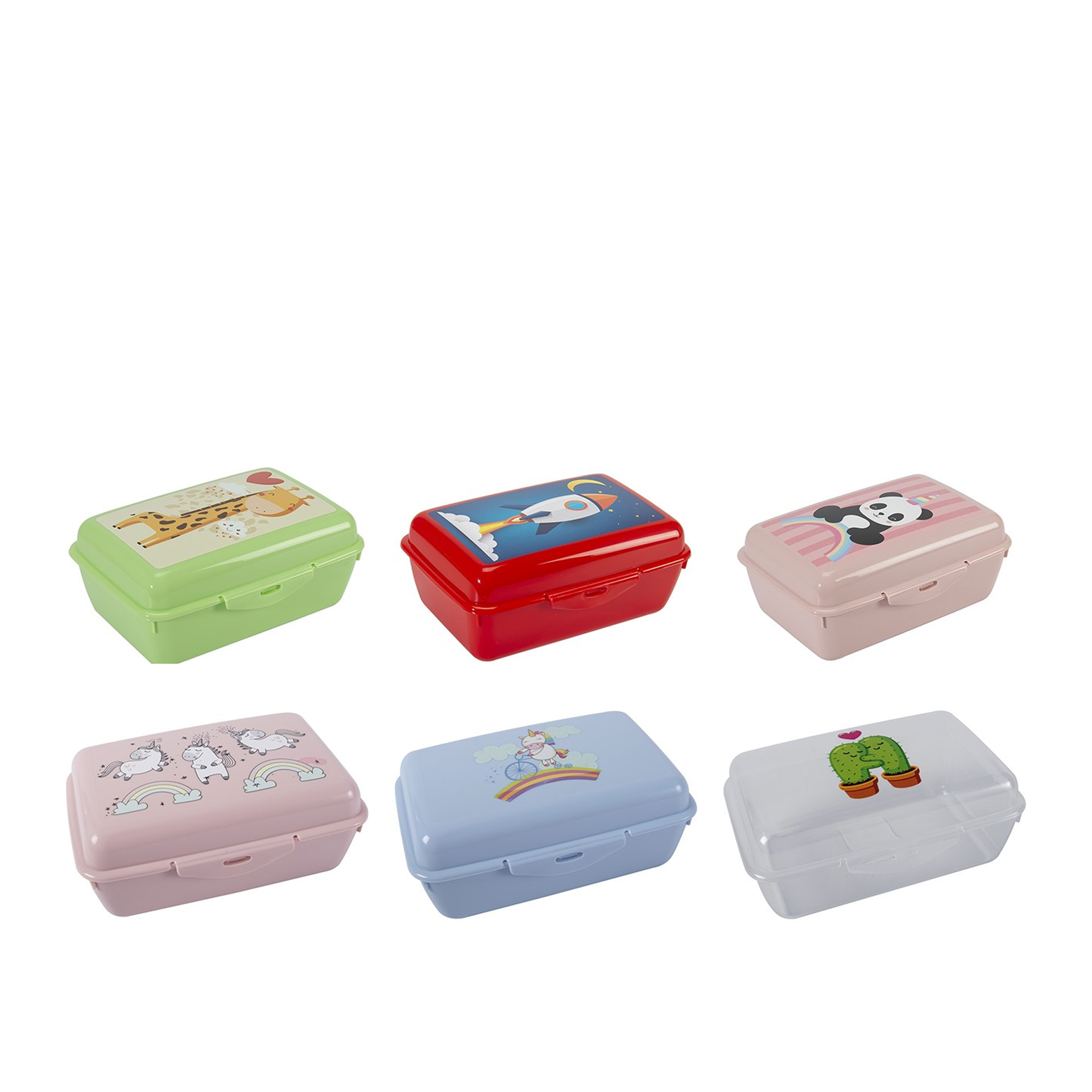 Caixa Fantasia Plástico Multicor 750ml 15.6X10.07X6.5cm