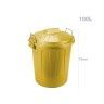 Balde Lixo com Asa Plstico 100l 75X54X50cm Amarelo