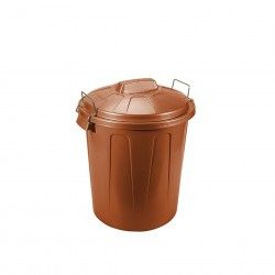 Balde Lixo com Asa Plstico 70l 64X50X47cm Castanho