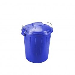 Balde Lixo com Asa Plstico 100l  75X54X50cm Azul