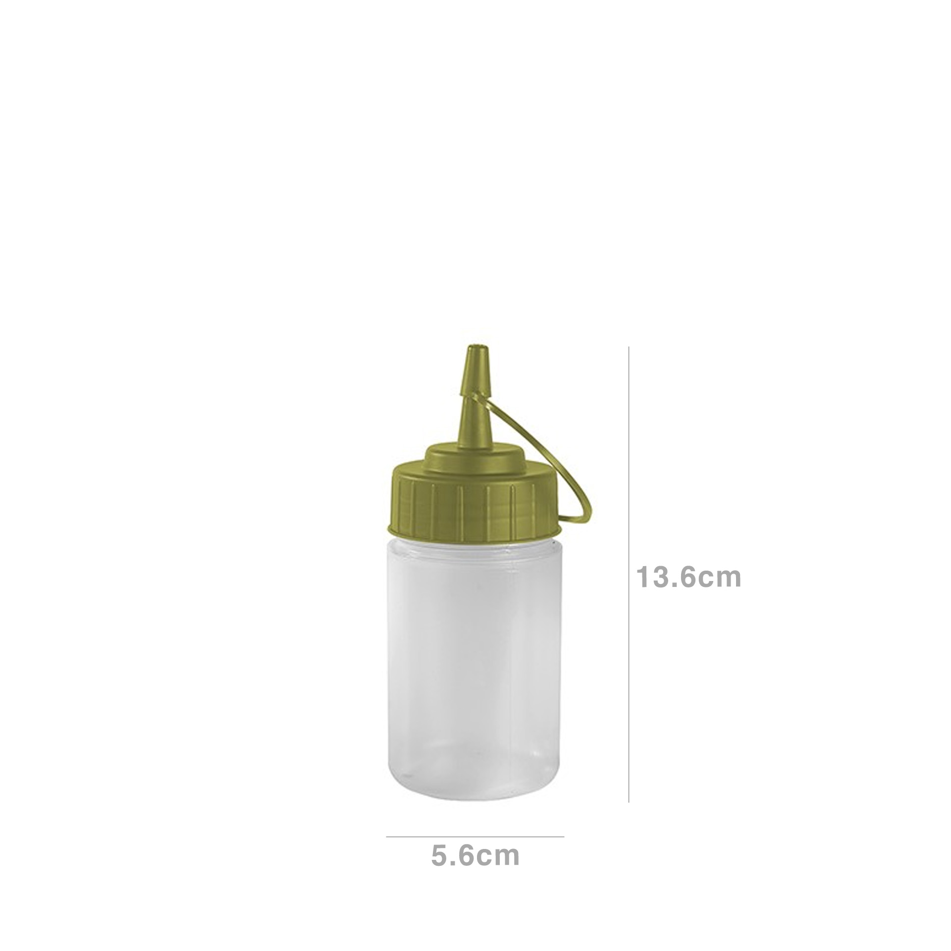 Frasco Molhos Plástico Profissional Incolor 150ml 5.6X13.6cm