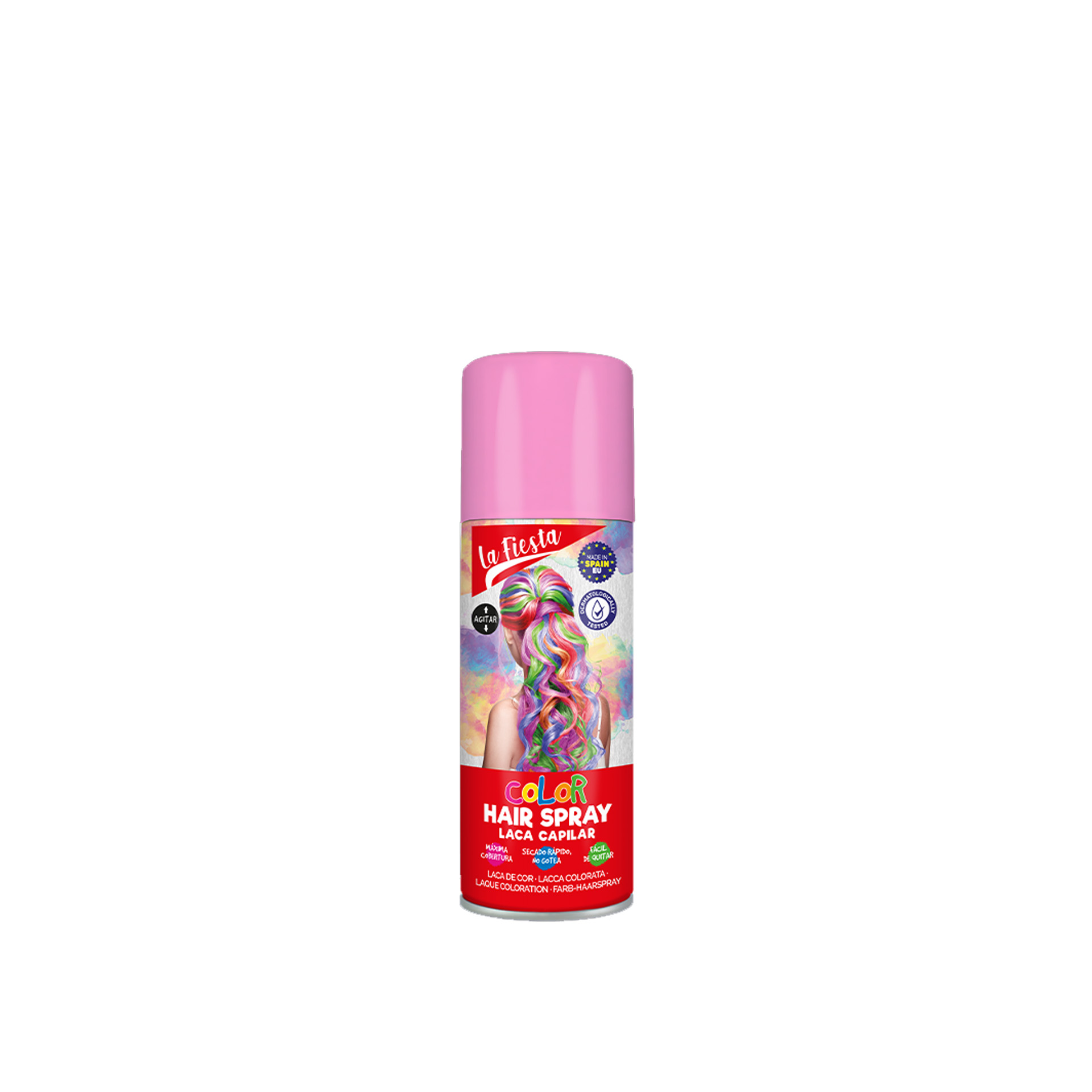 Laca Cabelo La Fiesta Rosa Claro 125ml