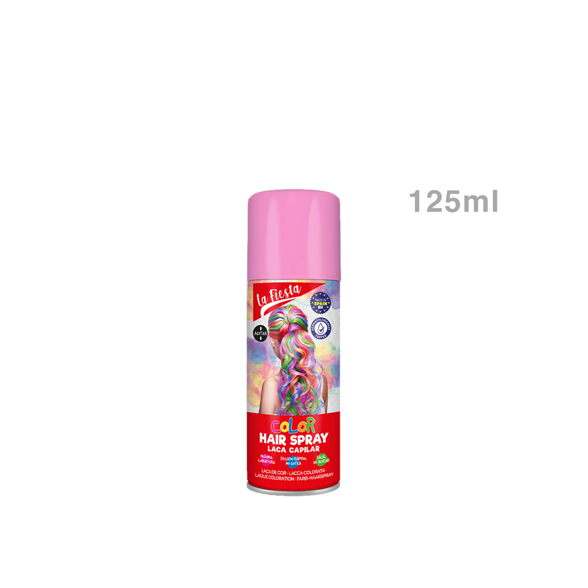Laca Cabelo La Fiesta Rosa Claro 125ml