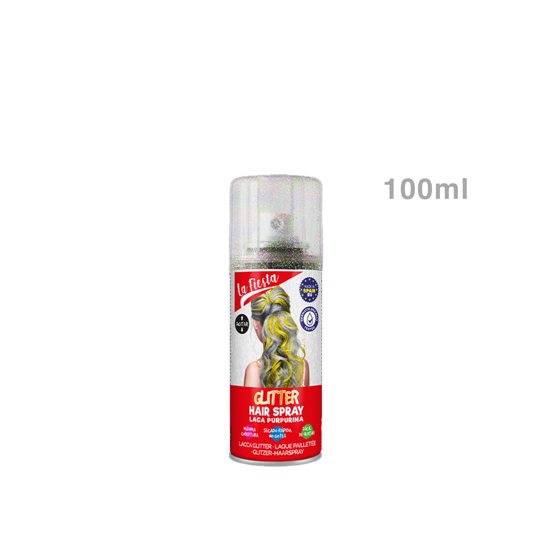 Laca Cabelo La Fiesta Purpurinas Multicolor 100ml