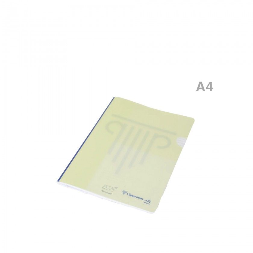 Caderno Agrafado ClassroomMates Capa Plstica Pastel 90gr A4 48 Folhas Pautado