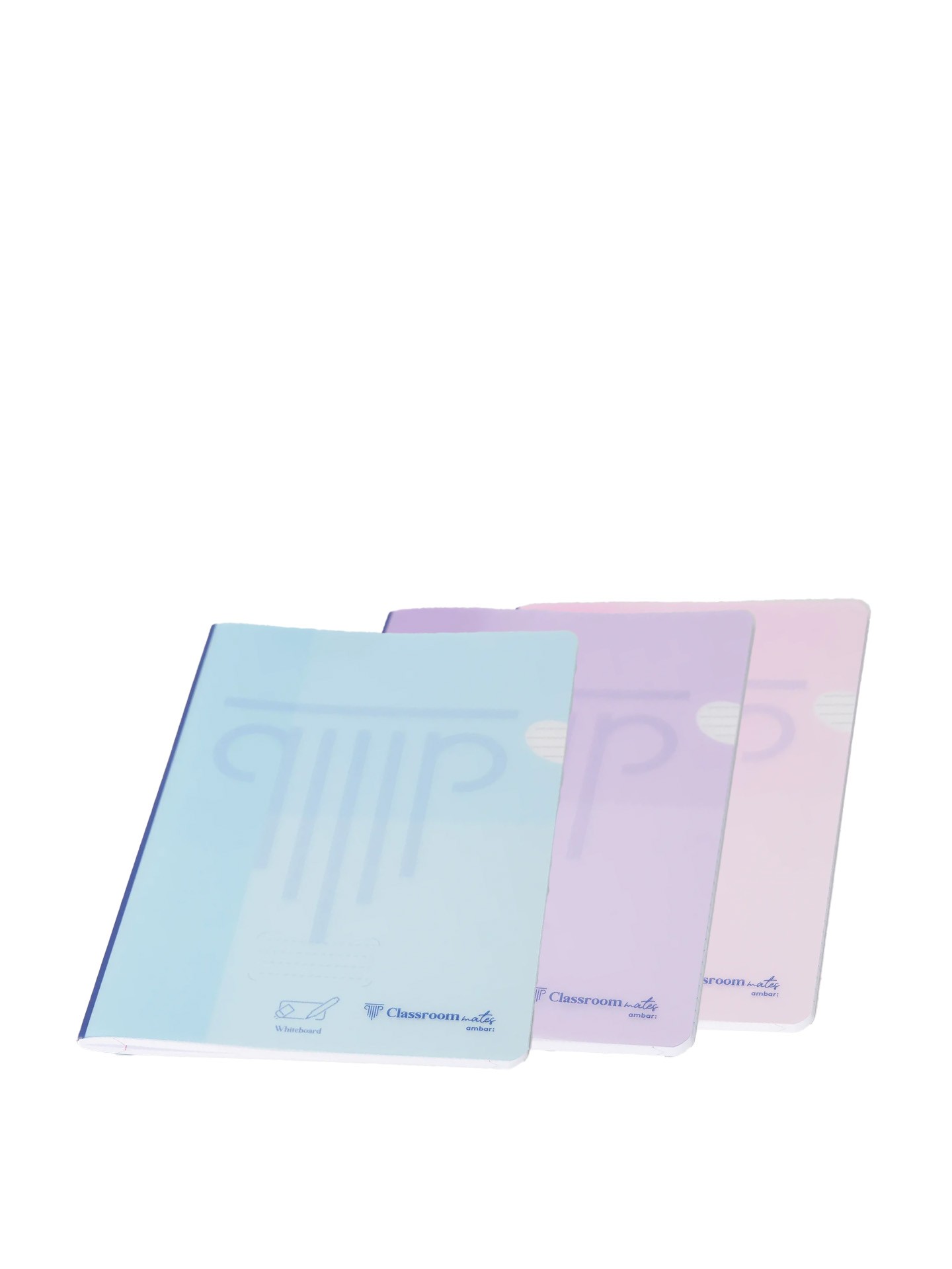 Caderno Agrafado ClassroomMates Capa Plástica Pastel 90gr A4 48 Folhas Pautado