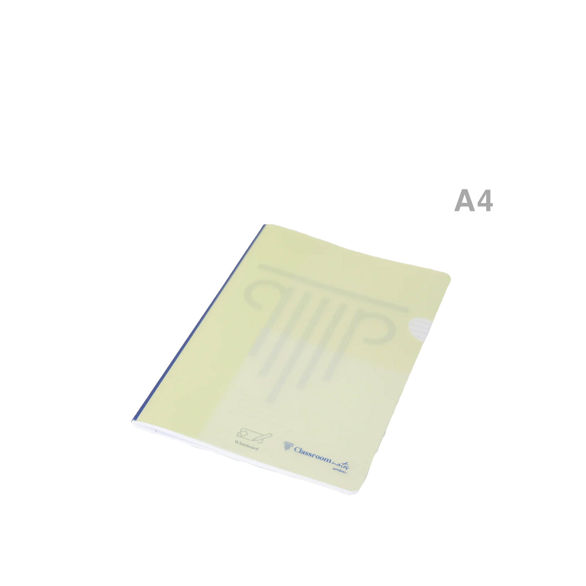 Caderno Agrafado ClassroomMates Capa Plástica Pastel 90gr A4 48 Folhas Pautado