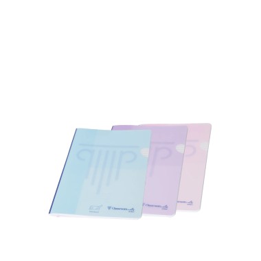 Caderno Agrafado ClassroomMates Capa Plástica Pastel 90gr A4 48 Folhas Pautado