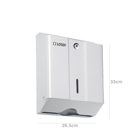 Porta Toalhitas Metal Oceano Branco 26.5X12X33cm - Image product