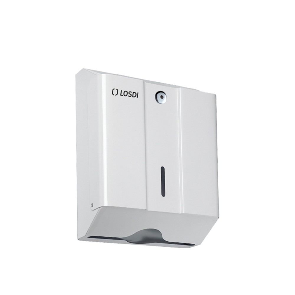 Porta Toalhitas Metal Oceano Branco 26.5X12X33cm