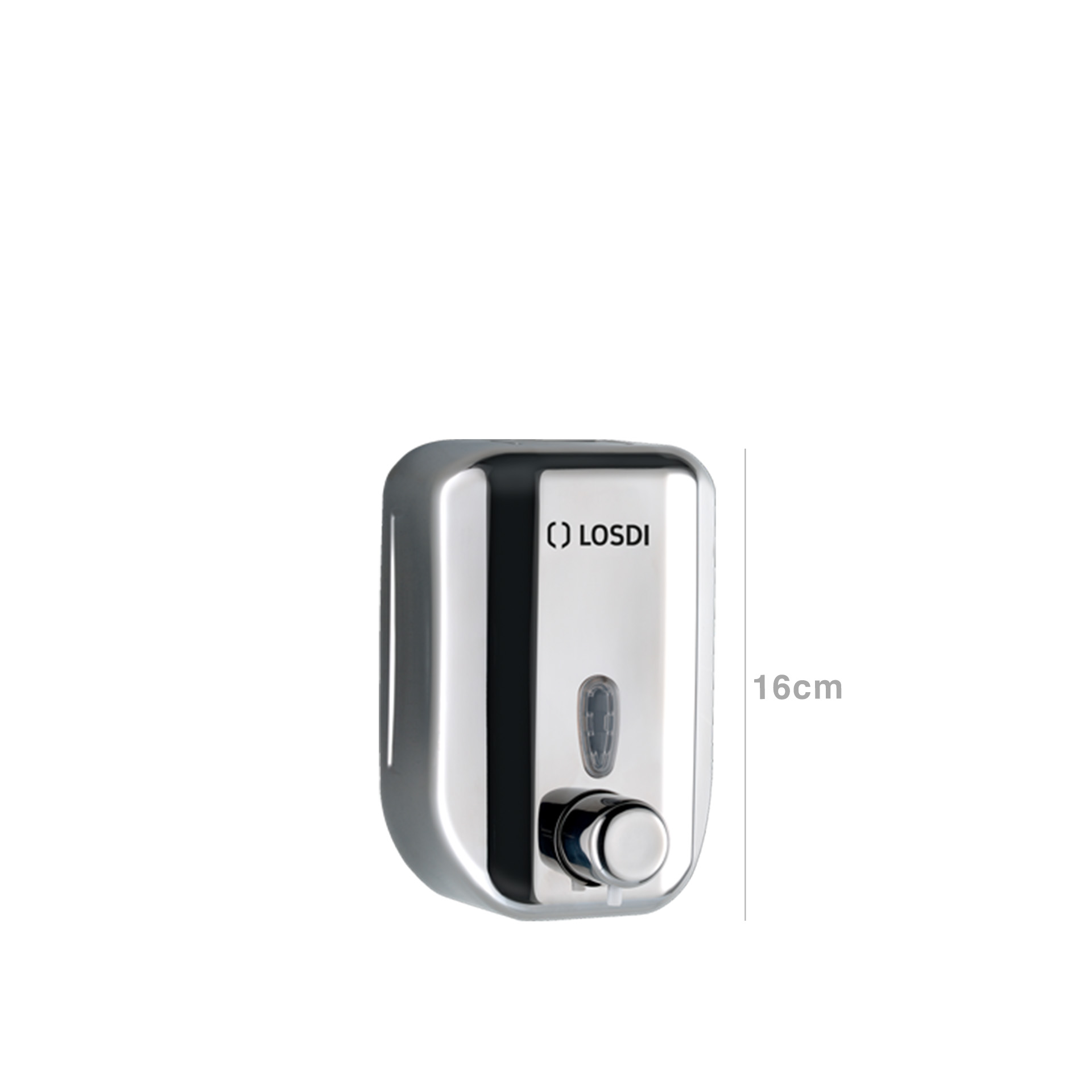 Doseador Sabonete Líquido Inox Elegance Brilho 700ml 10.5X9X16cm