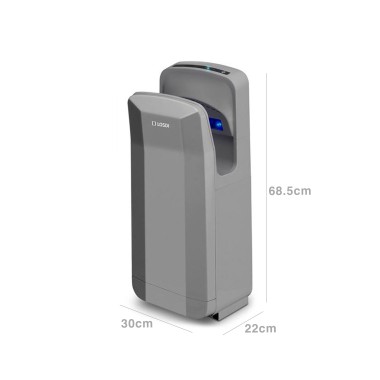 Secador Mãos Abs Elegance Vertical Cinza 2050W 30X22X68.5cm