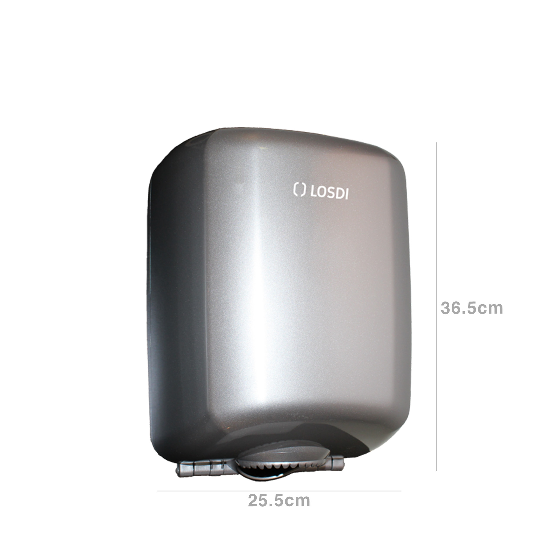 Dispensador Papel Mãos Abs Elegance Cinza 25.5X24X36.5cm
