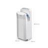 Secador Mãos Abs Elegance Vertical Branco 2050W 30X22X68.5cm Secador Mãos Abs Elegance Vertical Branco 2050W 30X22X68.5cm