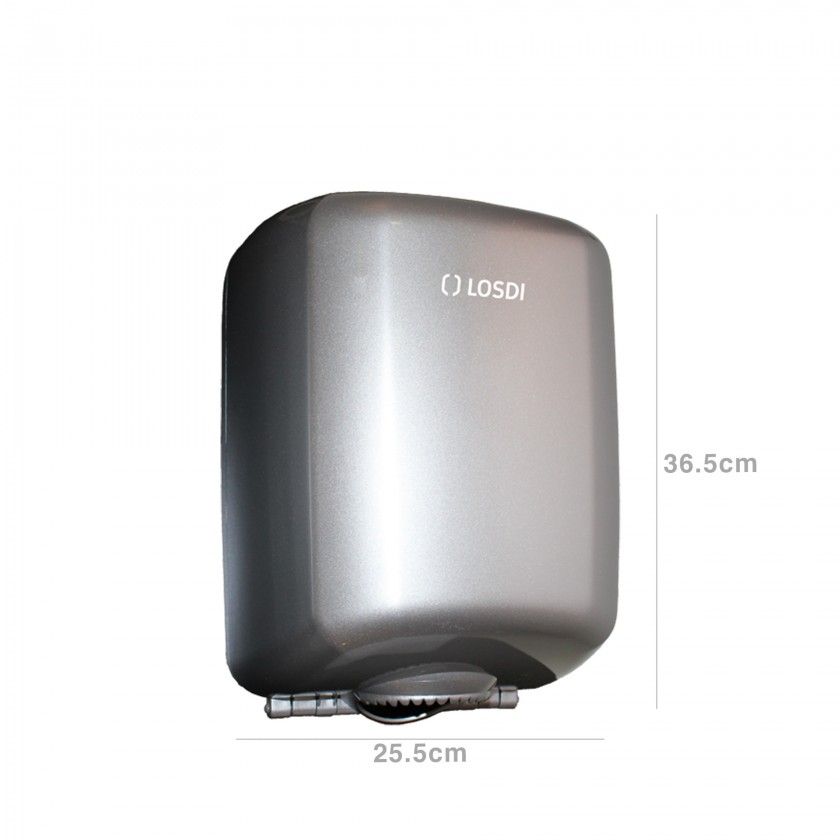 Dispensador Papel Mãos Abs Elegance Cinza 25.5X24X36.5cm Dispensador Papel Mãos Abs Elegance Cinza 25.5X24X36.5cm