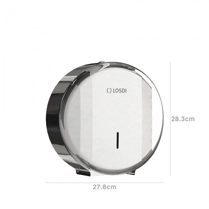 Dispensador Papel Higiénico Inox Elegance Brilho 27.8X13X28.3cm Dispensador Papel Higiénico Inox Elegance Brilho 27.8X13X28.3cm