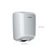 Dispensador Papel Mãos Abs Elegance Branco 25.5X24X36.5cm Dispensador Papel Mãos Abs Elegance Branco 25.5X24X36.5cm
