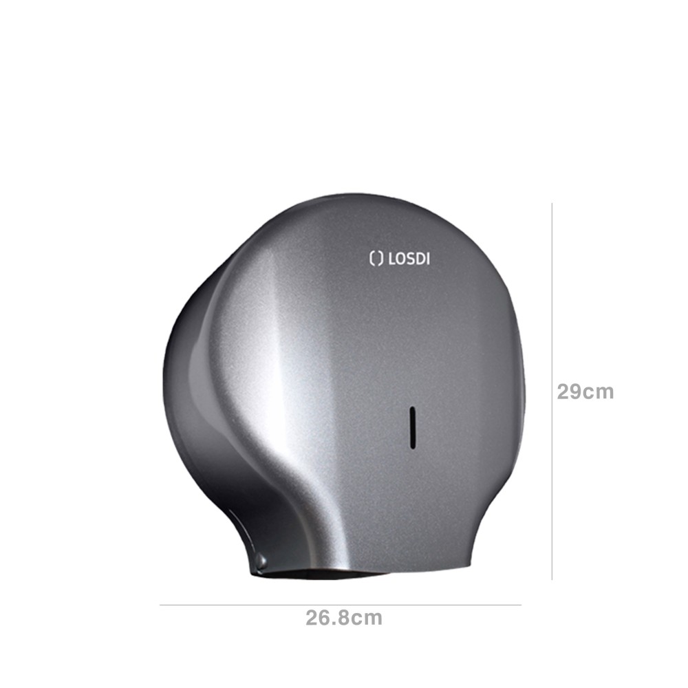 Dispensador Papel Higiénico Abs Elegance Cinza 26.8X13X29cm