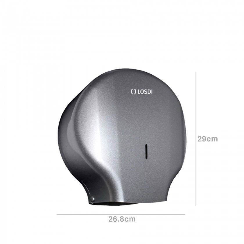 Dispensador Papel Higiénico Abs Elegance Cinza 26.8X13X29cm Dispensador Papel Higiénico Abs Elegance Cinza 26.8X13X29cm