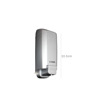 Doseador Sabonete Líquido Abs Sydney Cinza 900ml 11.2X9X22.5cm