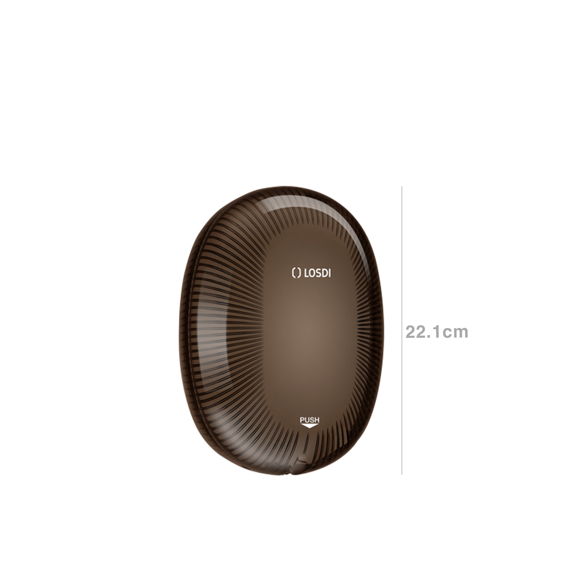 Doseador Sabonete Líquido Policarbonato Star Preto 850ml 15.5X11.7X22.1cm