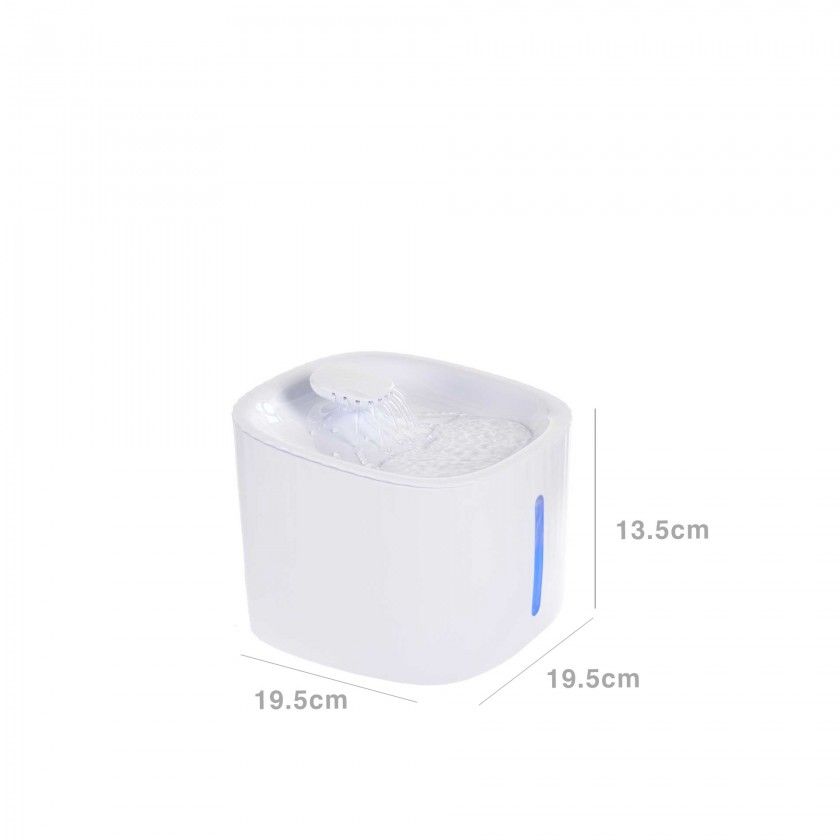 Bebedouro Fonte Animal 3000ml 19.5X19.5X15cm Bebedouro Fonte Animal 3000ml 19.5X19.5X15cm