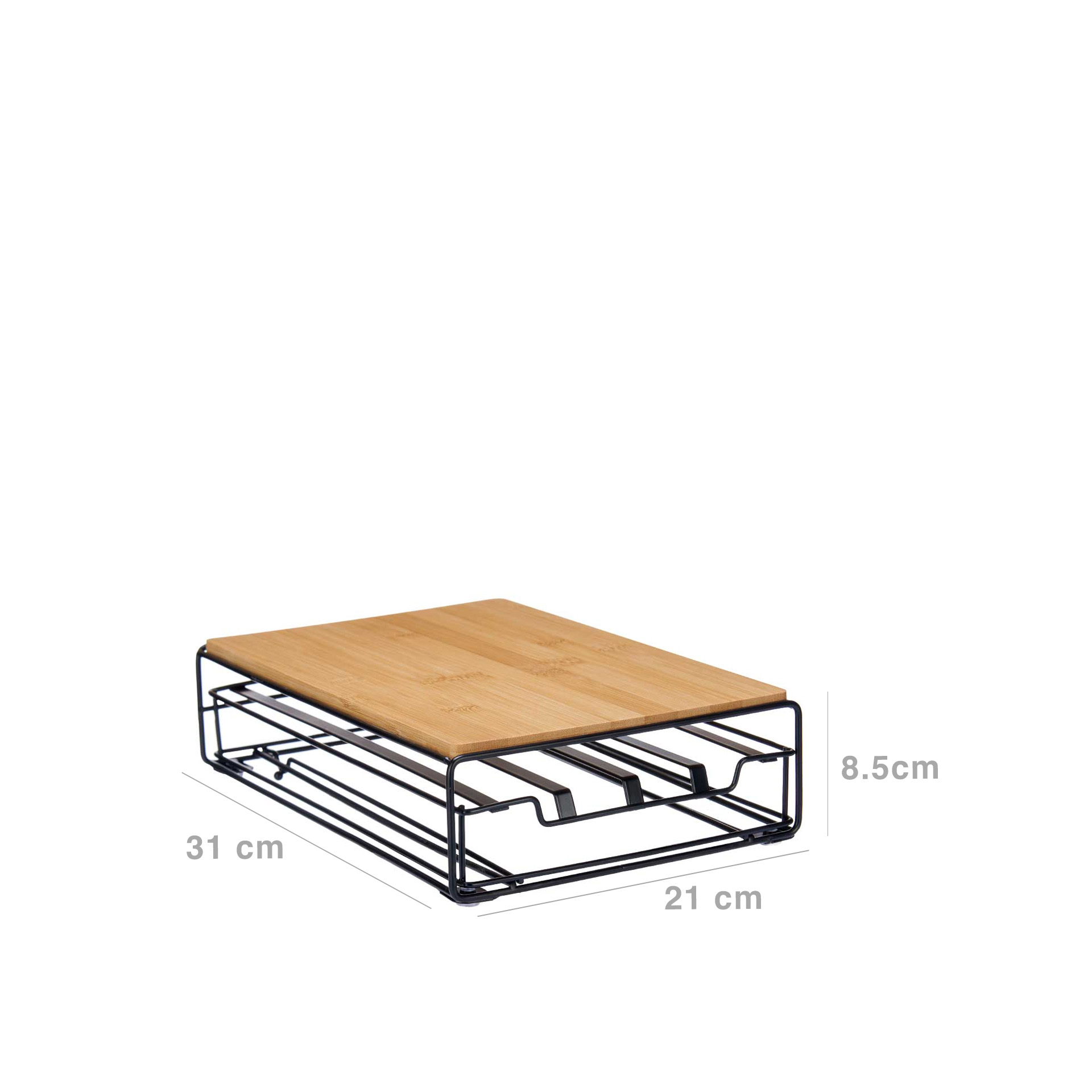 Suporte Metal / Bambu 32 Cápsulas