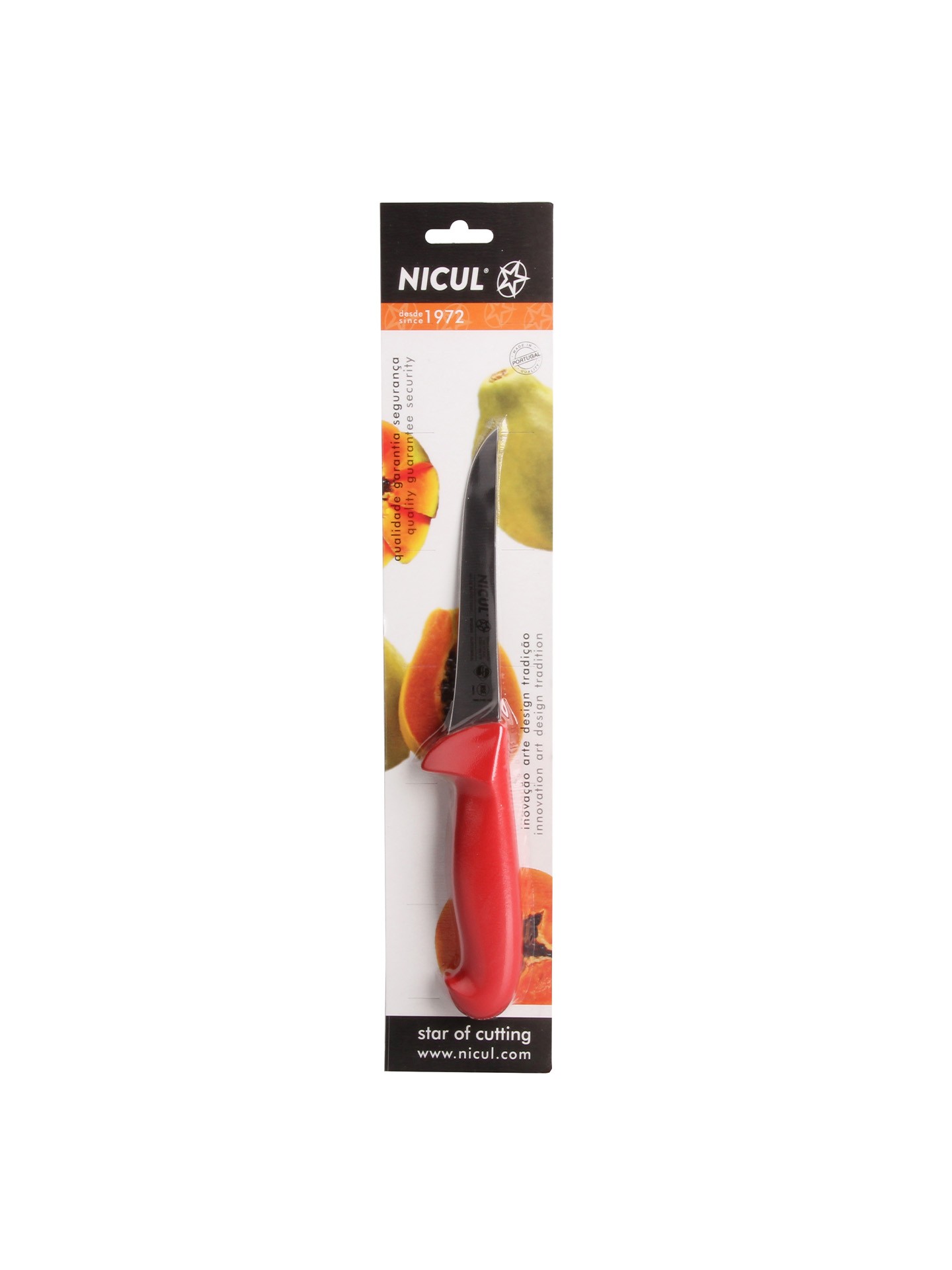 Faca Desossar Prochef Vermelho 14cm